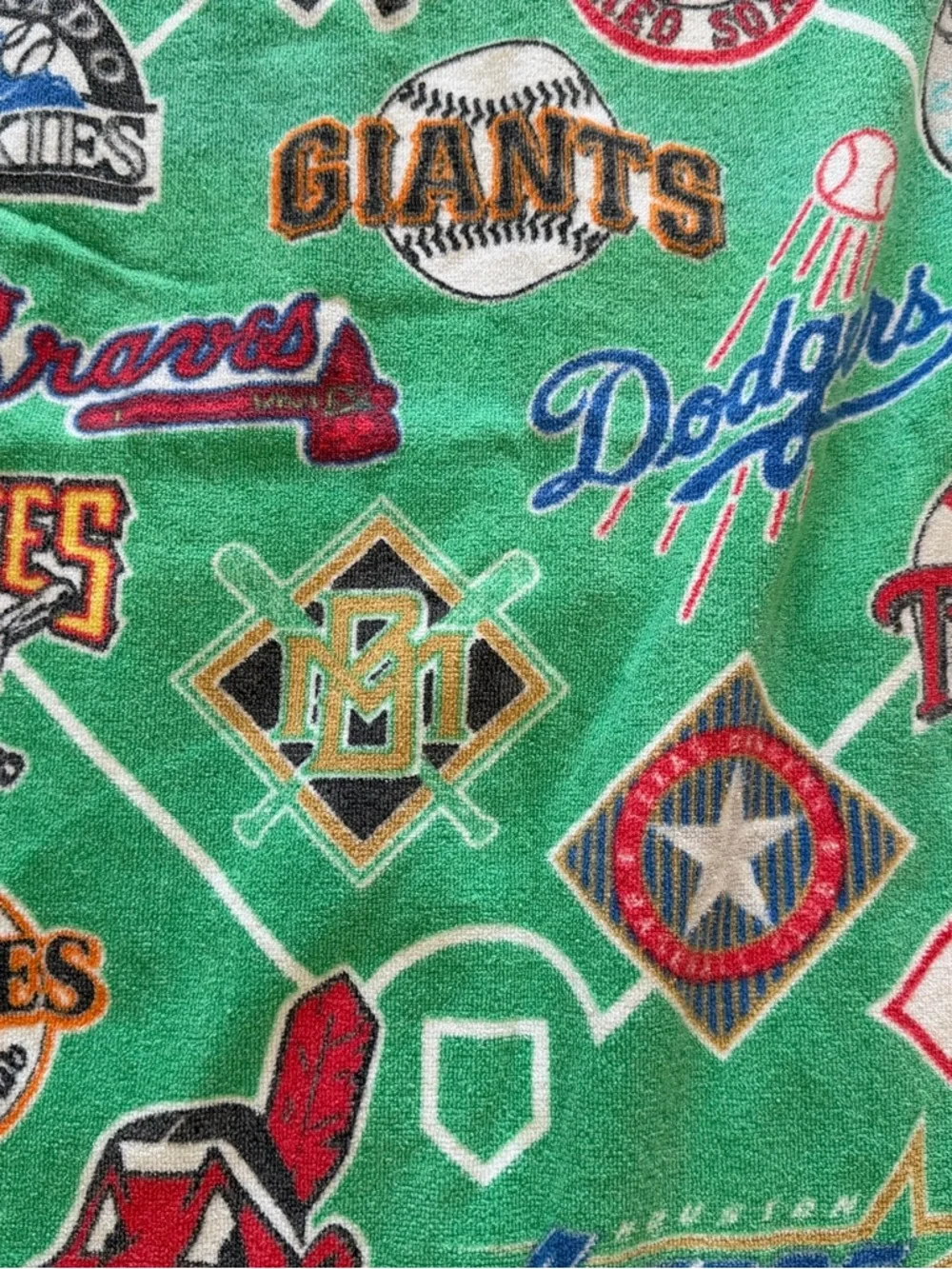 Vintage MLB Baseball Team Logos Beach Towel 27x54